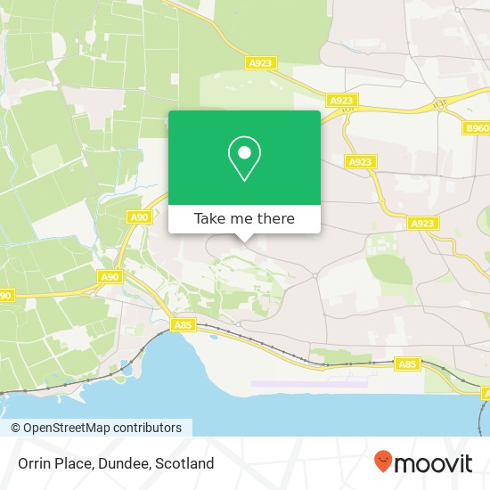 Orrin Place, Dundee map