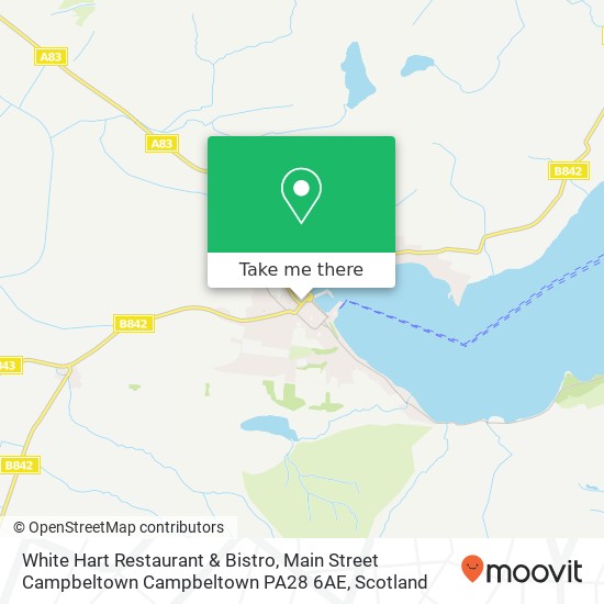 White Hart Restaurant & Bistro, Main Street Campbeltown Campbeltown PA28 6AE map