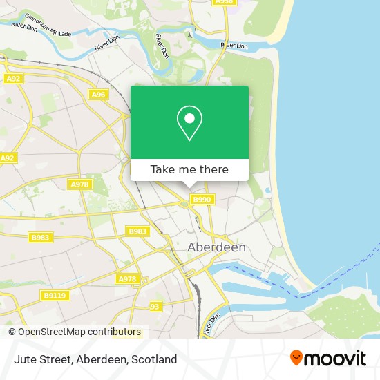 Jute Street, Aberdeen map