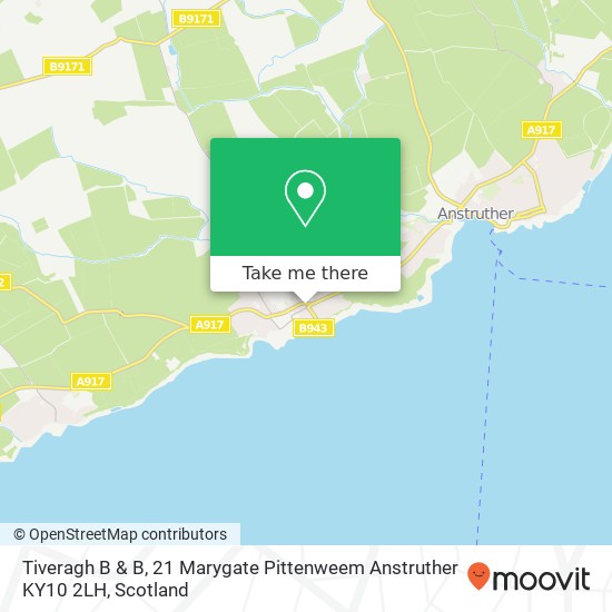 Tiveragh B & B, 21 Marygate Pittenweem Anstruther KY10 2LH map