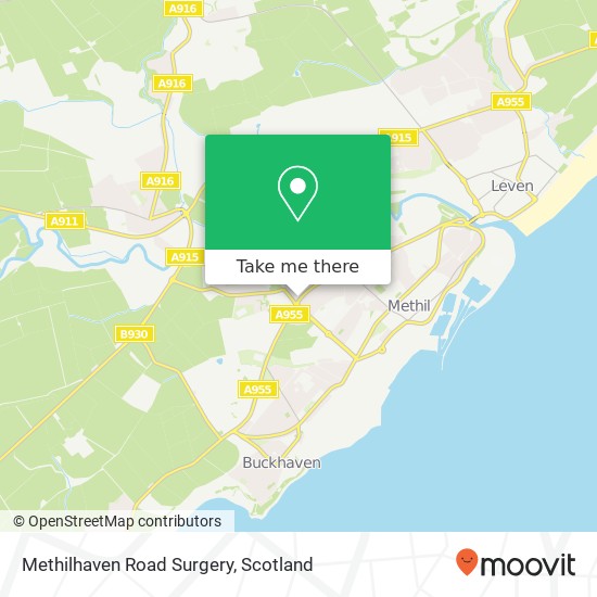 Methilhaven Road Surgery map