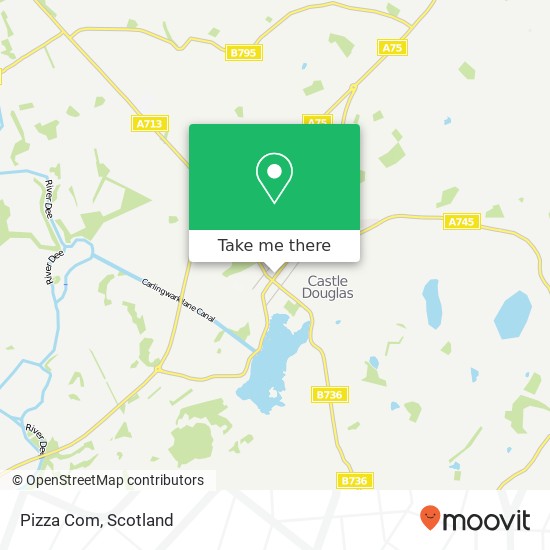 Pizza Com, 180 King Street Castle Douglas Castle Douglas DG7 1DB map