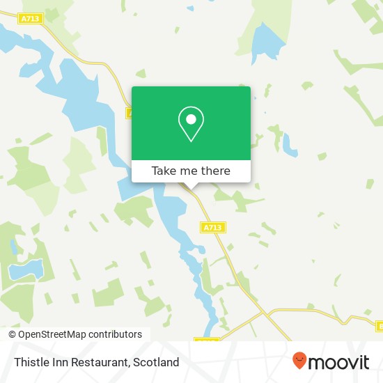 Thistle Inn Restaurant, Main Street Crossmichael Castle Douglas DG7 3 map