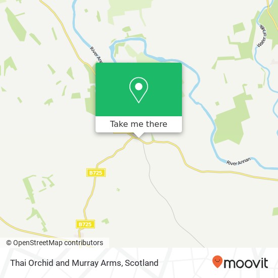 Thai Orchid and Murray Arms, B725 Dalton Lockerbie DG11 1 map