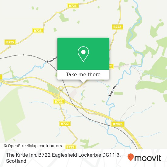 The Kirtle Inn, B722 Eaglesfield Lockerbie DG11 3 map
