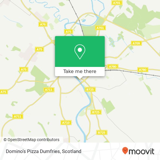 Domino's Pizza Dumfries, Dockhead Dumfries Dumfries DG1 2 map