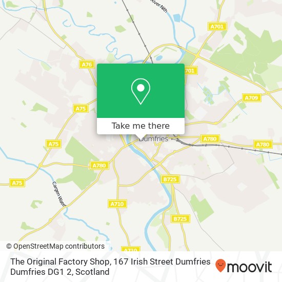 The Original Factory Shop, 167 Irish Street Dumfries Dumfries DG1 2 map