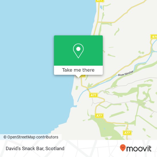 David's Snack Bar, Shore Road Ballantrae Girvan KA26 0NG map