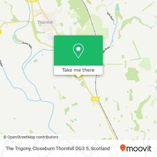 The Trigony, Closeburn Thornhill DG3 5 map