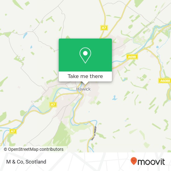 M & Co, 74 High Street Hawick Hawick TD9 9 map