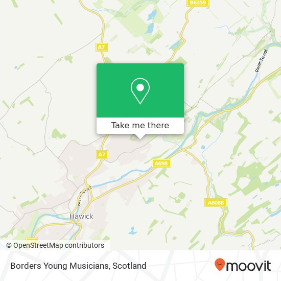 Borders Young Musicians map