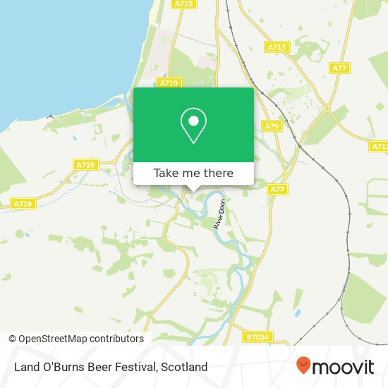 Land O'Burns Beer Festival map