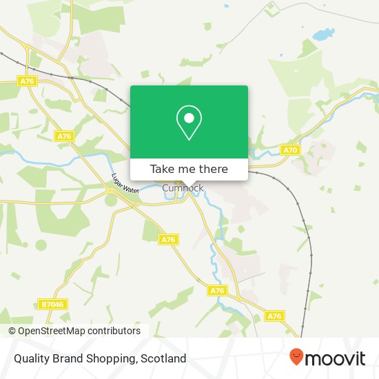 Quality Brand Shopping, Townhead Street Cumnock Cumnock KA18 1 map