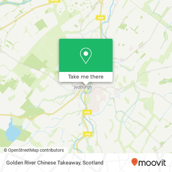 Golden River Chinese Takeaway, 16 Canongate Jedburgh Jedburgh TD8 6 map