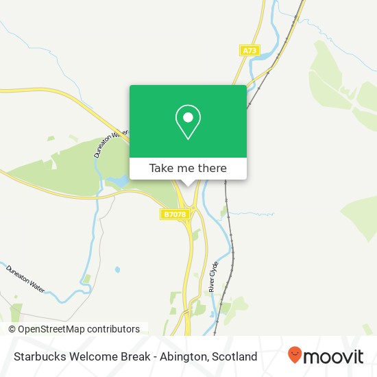 Starbucks Welcome Break - Abington, Biggar Biggar ML12 6 map