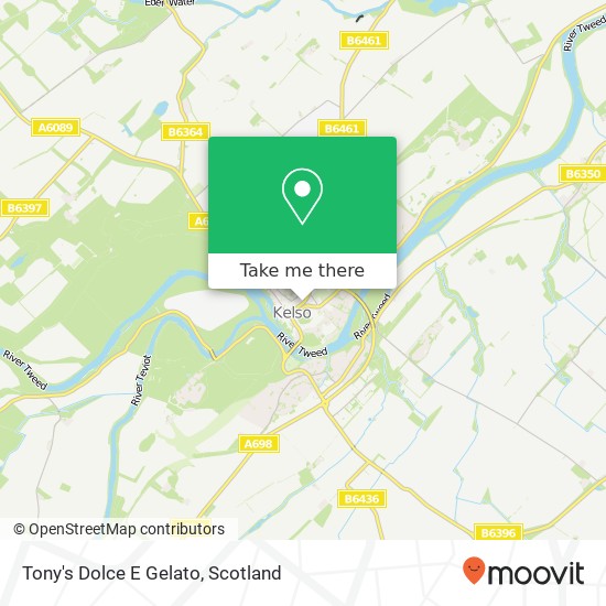 Tony's Dolce E Gelato, Horsemarket Kelso Kelso TD5 7 map