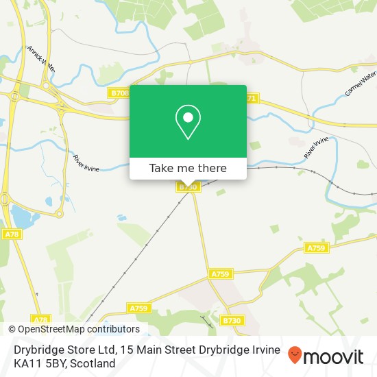 Drybridge Store Ltd, 15 Main Street Drybridge Irvine KA11 5BY map