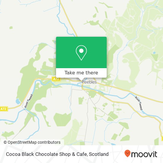 Cocoa Black Chocolate Shop & Cafe, Greenside Peebles Peebles EH45 8 map