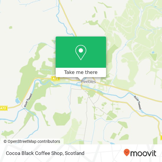 Cocoa Black Coffee Shop, Greenside Peebles Peebles EH45 8 map