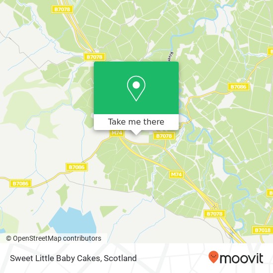 Sweet Little Baby Cakes, 13 Wallace Place Kirkmuirhill Lanark ML11 9QW map