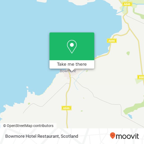Bowmore Hotel Restaurant, Jamieson Street Bowmore Bowmore PA43 7HL map