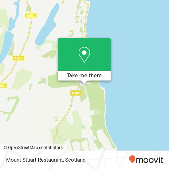 Mount Stuart Restaurant, Mount Stuart Rothesay PA20 9 map
