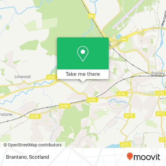 Brantano, Paisley Paisley PA1 2 map