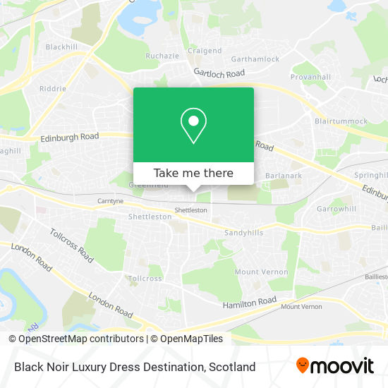 Black Noir Luxury Dress Destination map