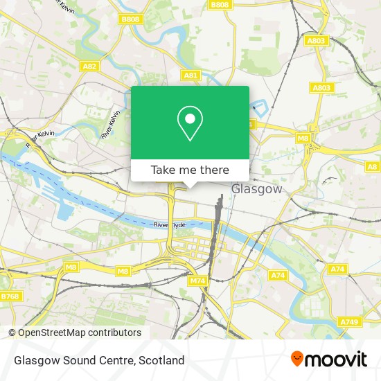 Glasgow Sound Centre map