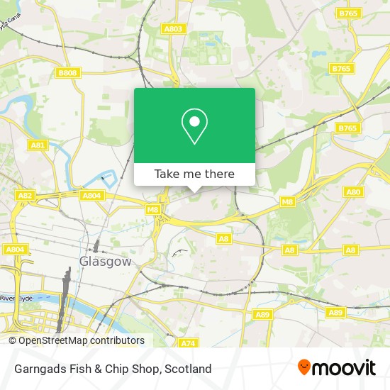 Garngads Fish & Chip Shop map