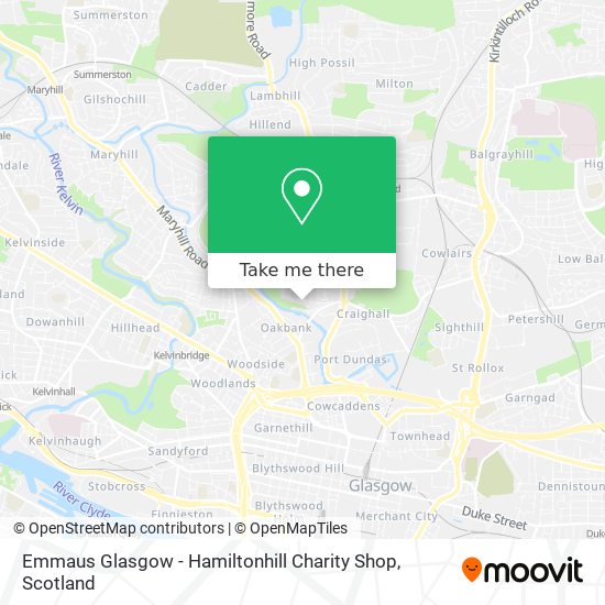 Emmaus Glasgow - Hamiltonhill Charity Shop map