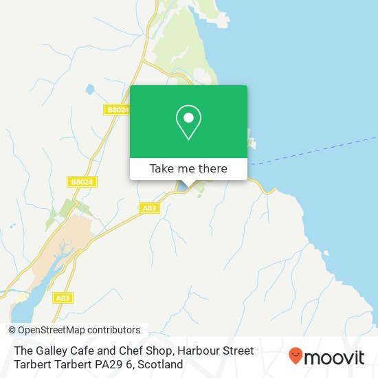 The Galley Cafe and Chef Shop, Harbour Street Tarbert Tarbert PA29 6 map