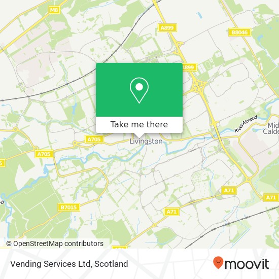 Vending Services Ltd, Whitburn Road Livingston Livingston EH54 6 map
