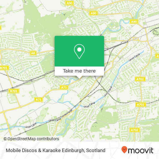 Mobile Discos & Karaoke Edinburgh map