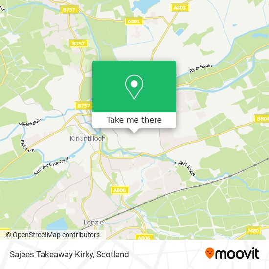 Sajees Takeaway Kirky map