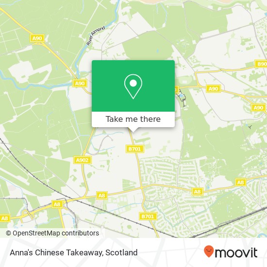 Anna's Chinese Takeaway, 28 Duart Crescent Eh4 Edinburgh EH4 7 map