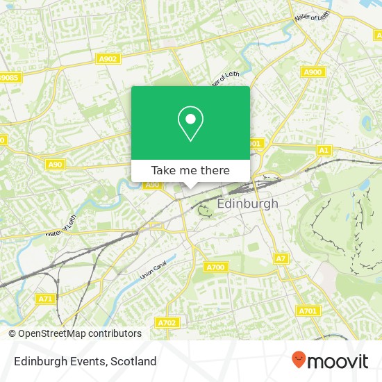 Edinburgh Events map