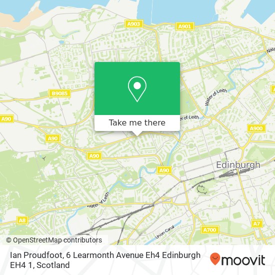 Ian Proudfoot, 6 Learmonth Avenue Eh4 Edinburgh EH4 1 map
