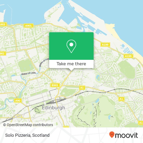 Solo Pizzeria, Crighton Place Eh7 Edinburgh EH7 4NY map
