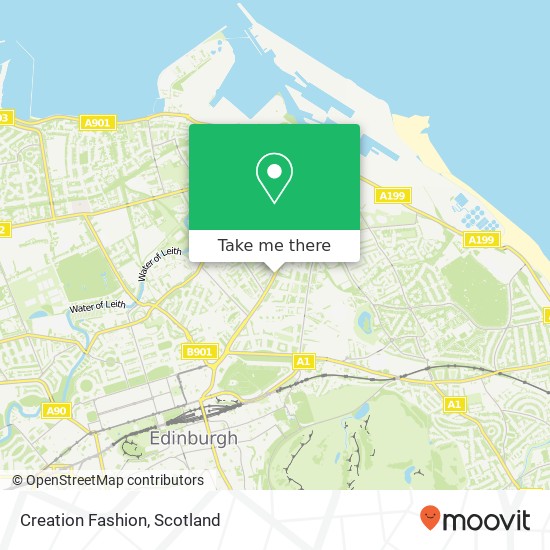 Creation Fashion, Leith Walk EH6 Edinburgh EH6 8 map
