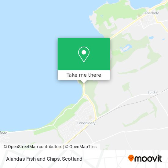 Alanda's Fish and Chips map