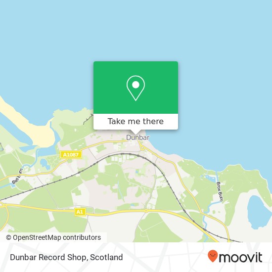 Dunbar Record Shop, 100 High Street Dunbar Dunbar EH42 1 map