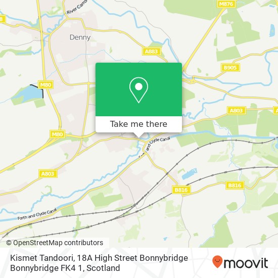 Kismet Tandoori, 18A High Street Bonnybridge Bonnybridge FK4 1 map