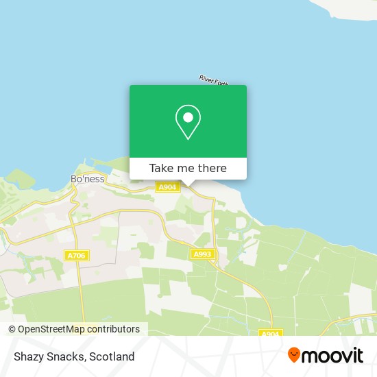 Shazy Snacks map