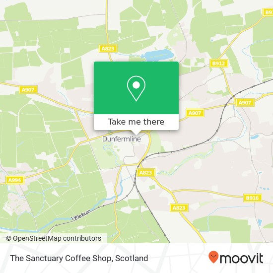 The Sanctuary Coffee Shop, East Port Dunfermline Dunfermline KY12 7 map