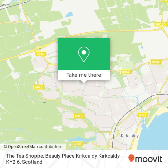 The Tea Shoppe, Beauly Place Kirkcaldy Kirkcaldy KY2 6 map