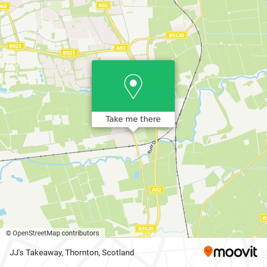 JJ's Takeaway, Thornton map