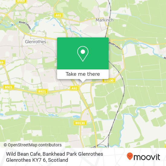 Wild Bean Cafe, Bankhead Park Glenrothes Glenrothes KY7 6 map