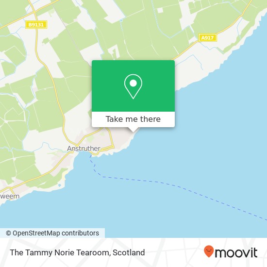 The Tammy Norie Tearoom, Harbourhead Anstruther Anstruther KY10 3 map