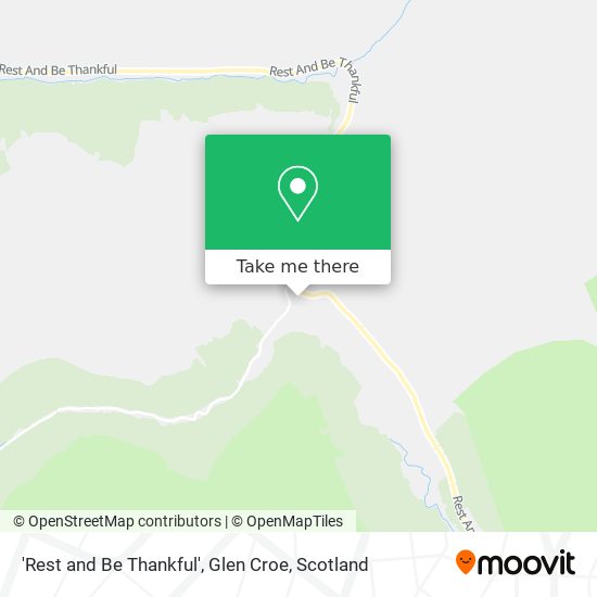 'Rest and Be Thankful', Glen Croe map